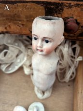 画像13: ドイツ1900年前後　ビスクドール ボディ+足ペア 16.5cm (13)