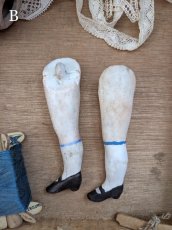 画像22: ドイツ1900年前後　ビスクドール ボディ+足ペア 16.5cm (22)
