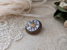 画像2: フランス 1900年前後 エマイユボタン 18mm (2)