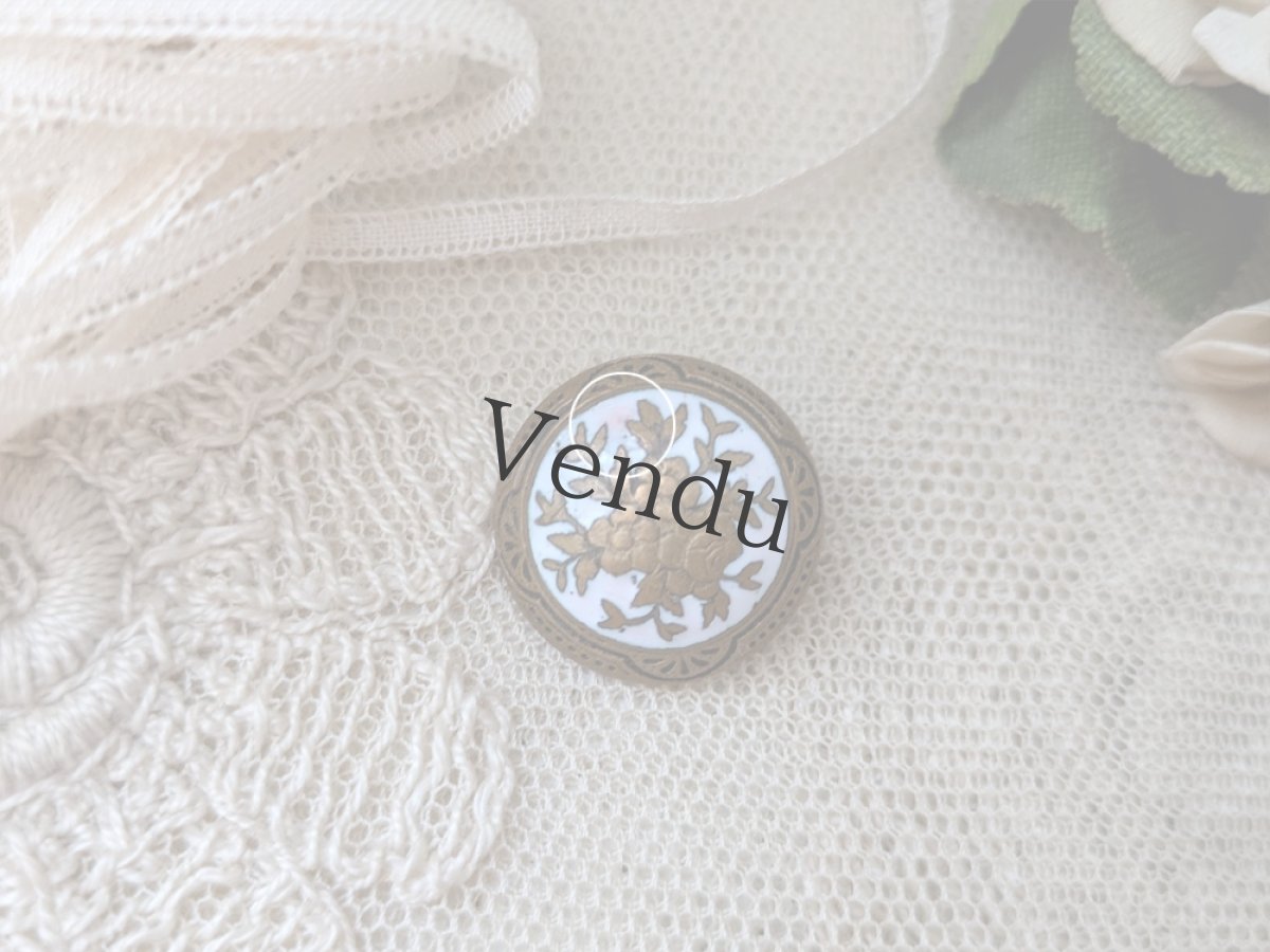 画像4: フランス 1900年前後 エマイユボタン 18mm (4)