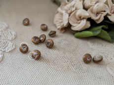 画像5: フランス 1900年前後 極小ボタン メタル×ストラス 7mm (5)
