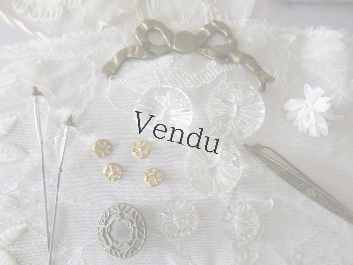 画像6: フランスアンティーク　ベルエポック メタルボタン 23mm (6)