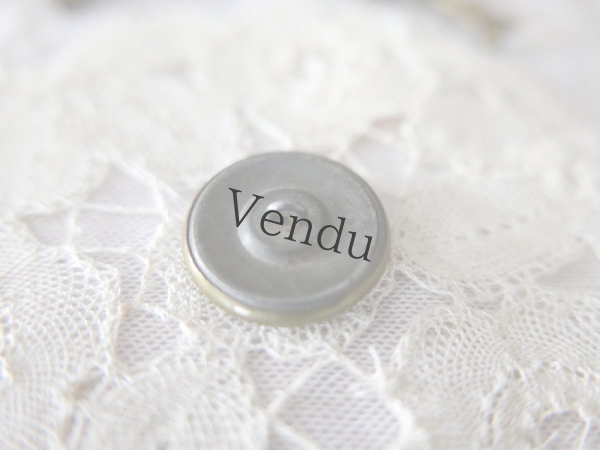 画像4: フランスアンティーク　ベルエポック メタルボタン 23mm (4)