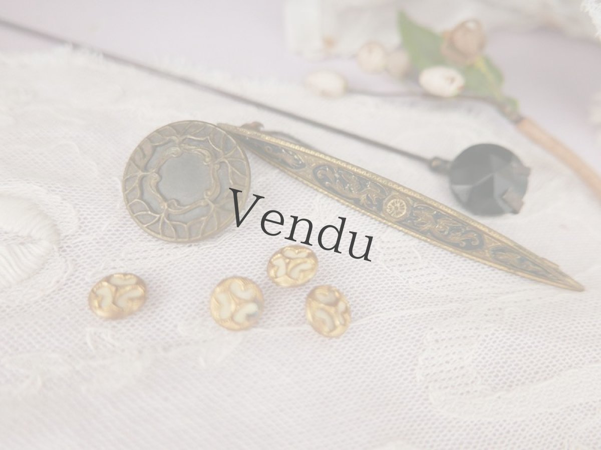 画像6: フランスアンティーク　ドラゴンの神秘的なメタルブローチ (6)