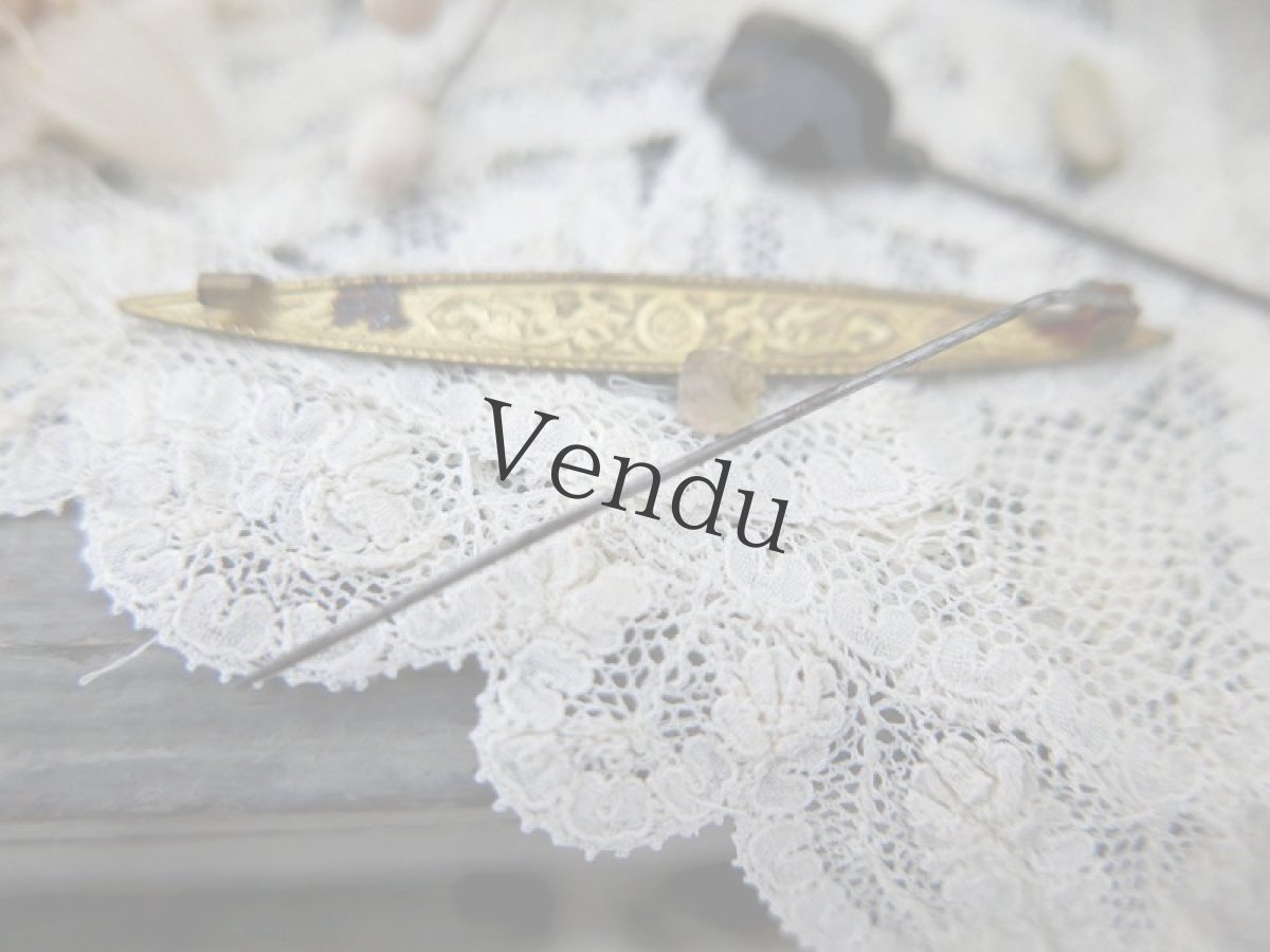 画像5: フランスアンティーク　ドラゴンの神秘的なメタルブローチ (5)