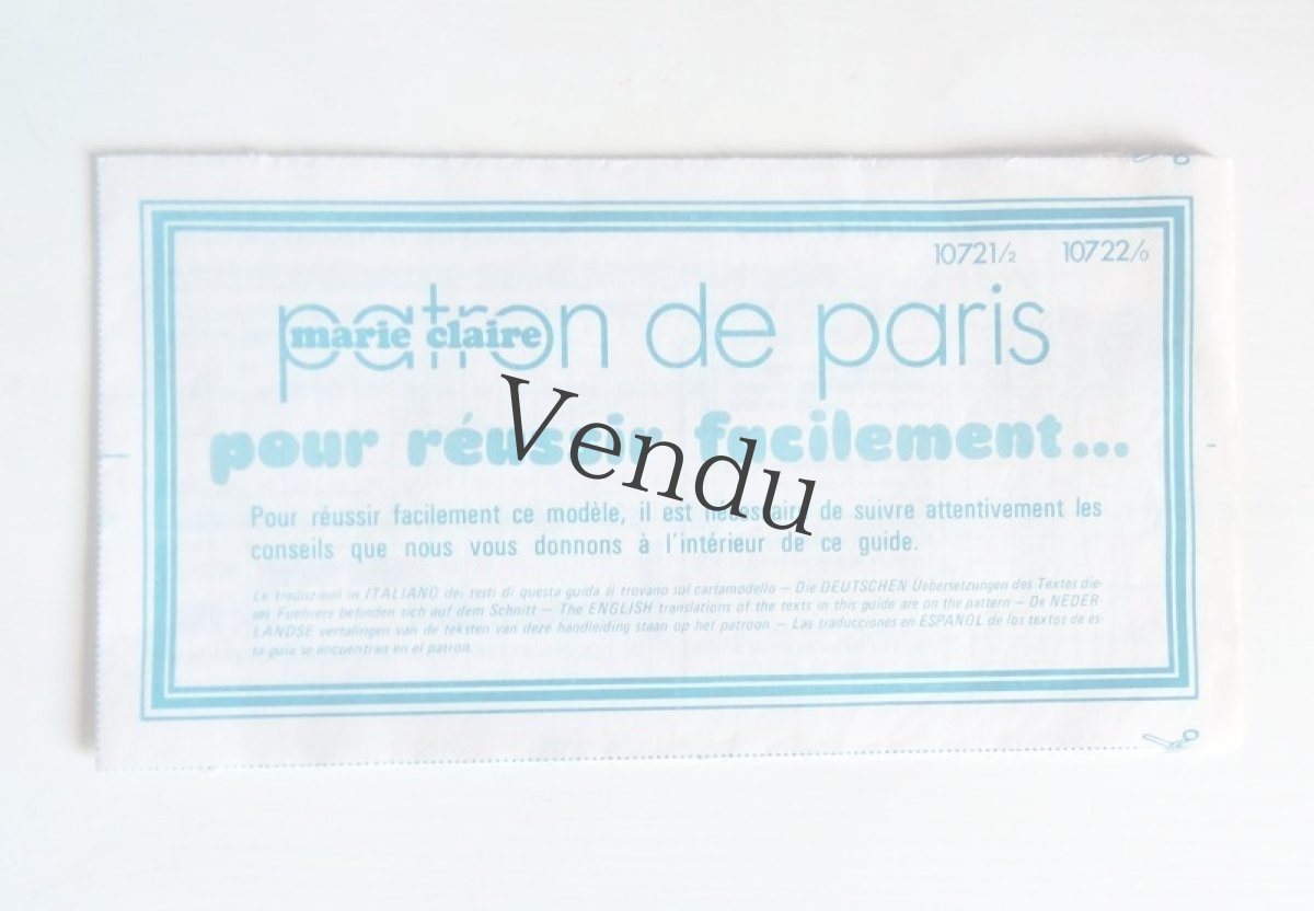 画像4: フランスヴィンテージ　1960s 型紙　marie claire (4)