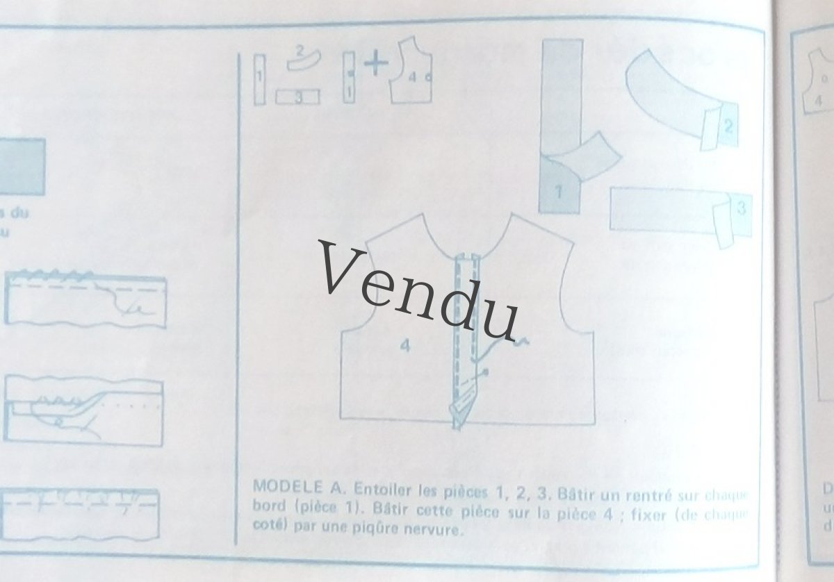 画像6: フランスヴィンテージ　1960s 型紙　marie claire (6)