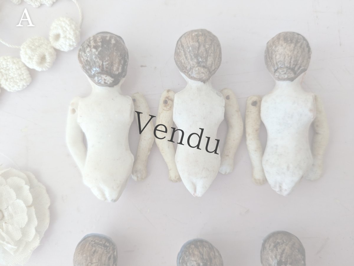 画像3: フランス 1910年前後  ビスクドール ミニョネット 3体セット (3)