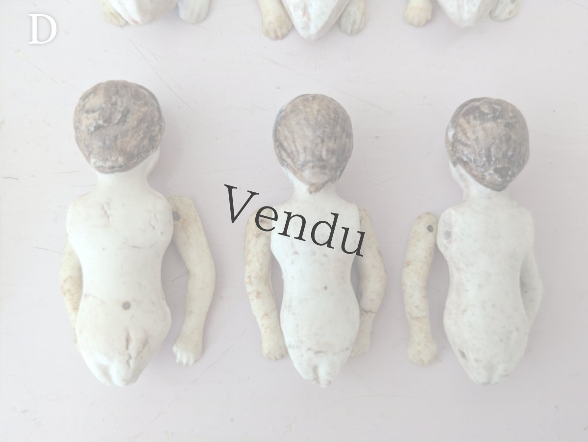 画像14: フランス 1910年前後  ビスクドール ミニョネット 3体セット (14)