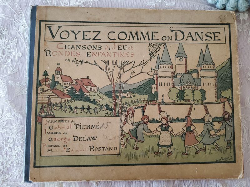 画像1: フランス 1902年 子供の輪舞曲 楽譜本 (1)